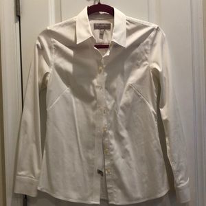 Banana Republic 2P Non Iron White Button Down